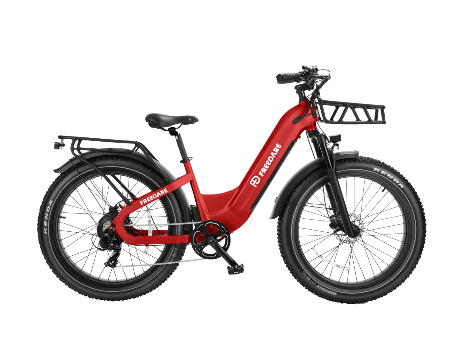 red electric bicycles FD Eden Step-thru Electric Bike