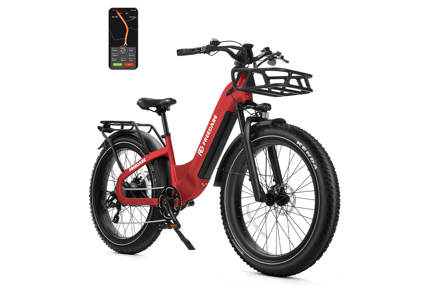 Freedare Eden Step-thru Electric Bike with APP Control