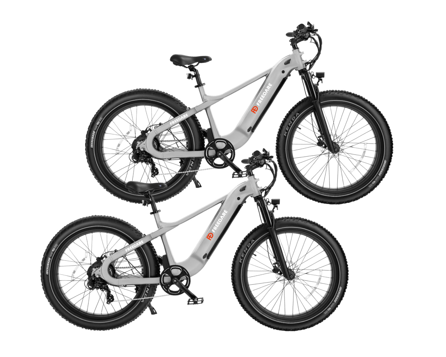 FD Bike Bundle丨Saiga All-Terrain fat tire Electric Bike in silver